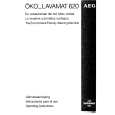 AEG LAV620 Owners Manual AEG LAV620 Owners Manual