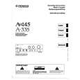 PIONEER A-335 Owners Manual PIONEER A-335 Owners Manual