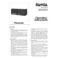 PANASONIC WRM10 Owners Manual PANASONIC WRM10 Owners Manual