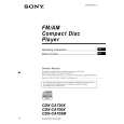 SONY CDX-CA705M Owners Manual SONY CDX-CA705M Owners Manual