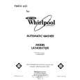 WHIRLPOOL LA5400XTF0 Parts Catalog WHIRLPOOL LA5400XTF0 Parts Catalog