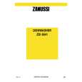 ZANUSSI ZDI6041B Owners Manual ZANUSSI ZDI6041B Owners Manual