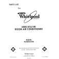 WHIRLPOOL ACM052XX0 Parts Catalog WHIRLPOOL ACM052XX0 Parts Catalog