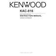 KENWOOD KAC816 Owners Manual KENWOOD KAC816 Owners Manual