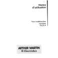 ARTHUR MARTIN ELECTROLUX FE2519N1 Owners Manual ARTHUR MARTIN ELECTROLUX FE2519N1 Owners Manual