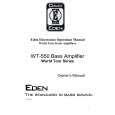 EDEN WT-550 Owners Manual EDEN WT-550 Owners Manual