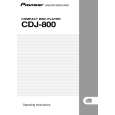 PIONEER CDJ-800/KUCXJ Owners Manual PIONEER CDJ-800/KUCXJ Owners Manual