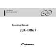 PIONEER CDX-FM677/XN/ES Owners Manual PIONEER CDX-FM677/XN/ES Owners Manual