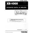 TOSHIBA XB-1000 Owners Manual TOSHIBA XB-1000 Owners Manual