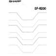 SHARP SF8200 Owners Manual SHARP SF8200 Owners Manual