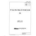 NIKON AF ZOOM MICRO-NIKKOR ED 70-180/4.5-5.6D Parts Catalog NIKON AF ZOOM MICRO-NIKKOR ED 70-180/4.5-5.6D Parts Catalog