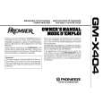PIONEER GM-280/UC Owners Manual PIONEER GM-280/UC Owners Manual
