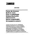 ZANUSSI ZOB90S Owners Manual ZANUSSI ZOB90S Owners Manual