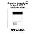 MIELE T1039C Owners Manual MIELE T1039C Owners Manual