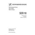 SENNHEISER SER 10 Owners Manual SENNHEISER SER 10 Owners Manual