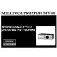 GRUNDIG MV40 Owners Manual GRUNDIG MV40 Owners Manual
