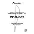 PIONEER PDR-609 Owners Manual PIONEER PDR-609 Owners Manual