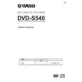 YAMAHA DVD-S540 Owners Manual YAMAHA DVD-S540 Owners Manual