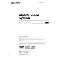 SONY XVMH65 Owners Manual SONY XVMH65 Owners Manual