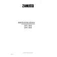 ZANUSSI ZFC50/2 Owners Manual ZANUSSI ZFC50/2 Owners Manual