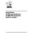 ZANUSSI FBi624B Owners Manual ZANUSSI FBi624B Owners Manual