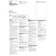 SONY WM-FX467 Owners Manual SONY WM-FX467 Owners Manual