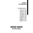 ARTHUR MARTIN ELECTROLUX AC2017M Owners Manual ARTHUR MARTIN ELECTROLUX AC2017M Owners Manual