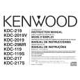 KENWOOD KDC2019 Owners Manual KENWOOD KDC2019 Owners Manual