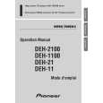 PIONEER DEH-1100 Owners Manual PIONEER DEH-1100 Owners Manual