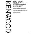 KENWOOD KRC-270N Owners Manual KENWOOD KRC-270N Owners Manual