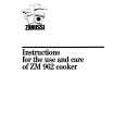 ZANUSSI ZM962 Owners Manual ZANUSSI ZM962 Owners Manual