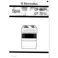 ELECTROLUX CF6011 Owners Manual ELECTROLUX CF6011 Owners Manual
