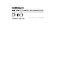ROLAND D-110 Owners Manual ROLAND D-110 Owners Manual