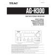 TEAC AG-H300 Owners Manual TEAC AG-H300 Owners Manual