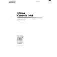 SONY TC-WR550Z Owners Manual SONY TC-WR550Z Owners Manual