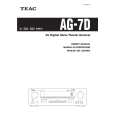 TEAC AG-7D Owners Manual TEAC AG-7D Owners Manual