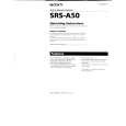 SONY SRSA50 Owners Manual SONY SRSA50 Owners Manual