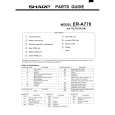 SHARP ER-A770 Parts Catalog SHARP ER-A770 Parts Catalog