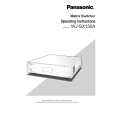 PANASONIC WJSX150A Owners Manual PANASONIC WJSX150A Owners Manual