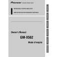 PIONEER GM-X562 Owners Manual PIONEER GM-X562 Owners Manual