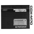 PIONEER CDXM70 Owners Manual PIONEER CDXM70 Owners Manual