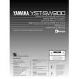 YAMAHA YST-SW200 Owners Manual YAMAHA YST-SW200 Owners Manual