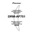 PIONEER DRM-AF751 Owners Manual PIONEER DRM-AF751 Owners Manual