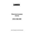 ZANUSSI ZCG556NW Owners Manual ZANUSSI ZCG556NW Owners Manual