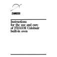 ZANUSSI FB513/31M Owners Manual ZANUSSI FB513/31M Owners Manual