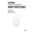 YAMAHA MSP10STUDIO Owners Manual YAMAHA MSP10STUDIO Owners Manual