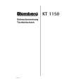 BLOMBERG KT1150 Owners Manual BLOMBERG KT1150 Owners Manual