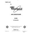 WHIRLPOOL AC1854XT0 Parts Catalog WHIRLPOOL AC1854XT0 Parts Catalog