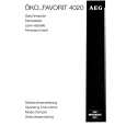 AEG FAV4020-WUE Owners Manual AEG FAV4020-WUE Owners Manual