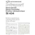 SENNHEISER SI 434 Owners Manual SENNHEISER SI 434 Owners Manual